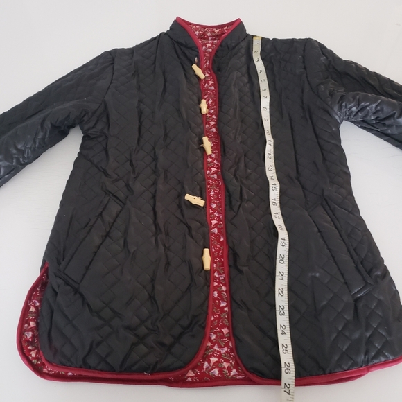 Women reversible quilted floral Jacket - Picture 5 of 13